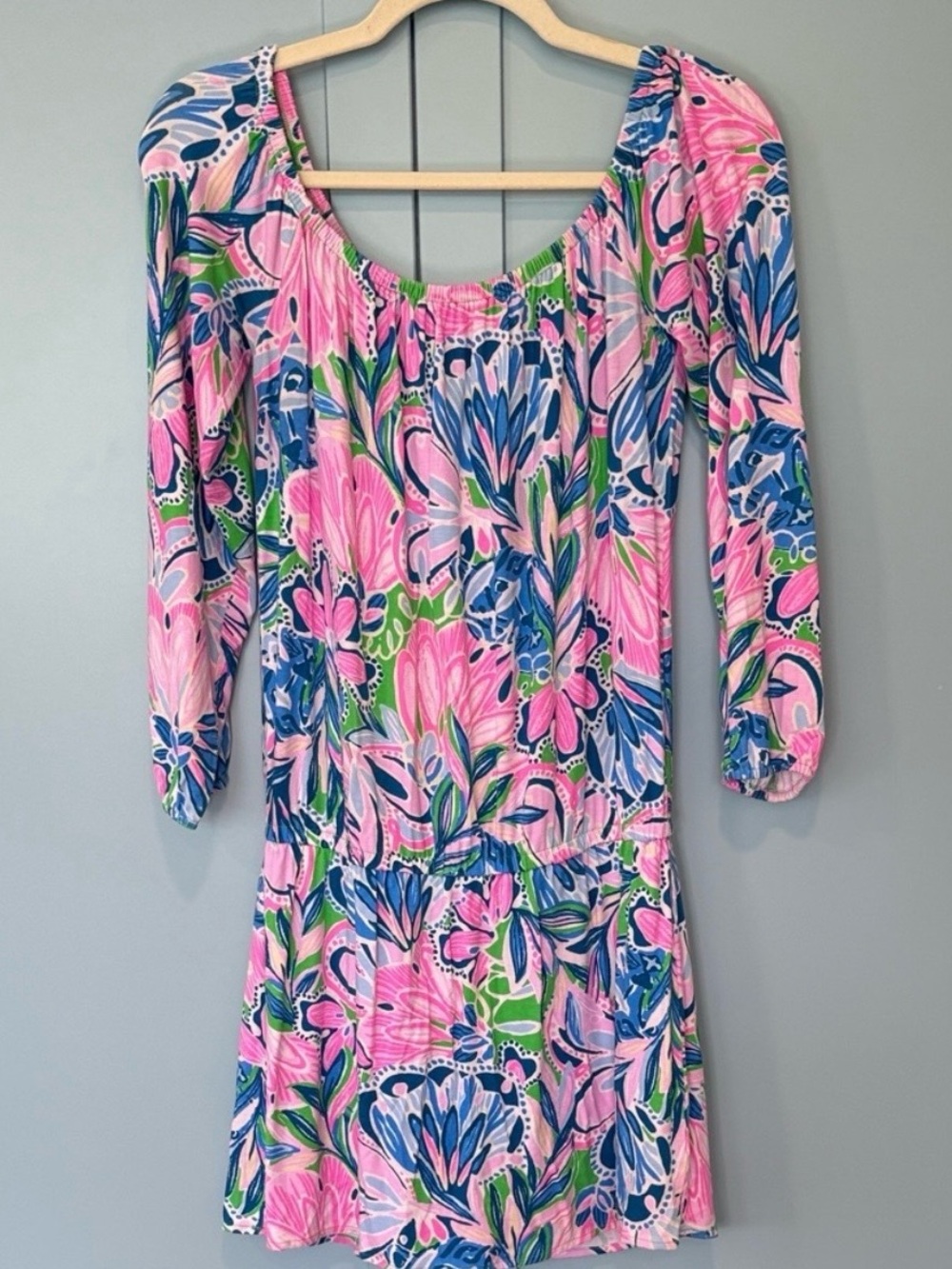 Lilly Pulitzer Pink, Blue & Green Floral Jumpsuit Romper